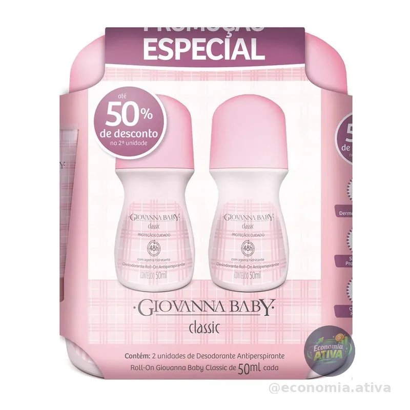 Giovanna Baby - Kit Giovanna Baby Desodorante Roll On Fem C/2 50Ml Classic