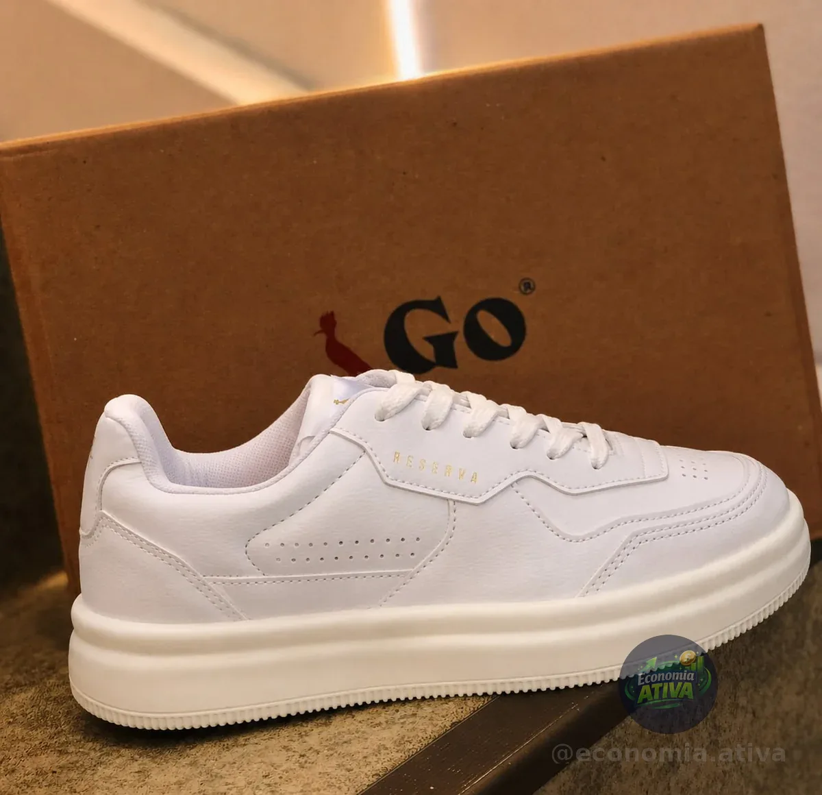 Tênis Casual Masculino Go Troy Com Forro Em Têxtil Reserva