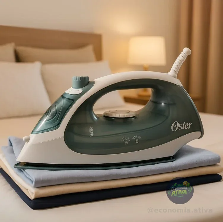 Ferro De Passar A Vapor Oster Antiaderente Verde - 127V