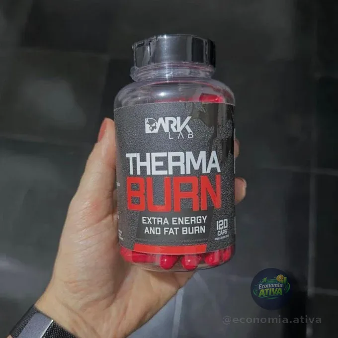 Termogênico Therma Burn 210mg de Cafeína 120 Cápsulas Dark Lab Sem Sabor