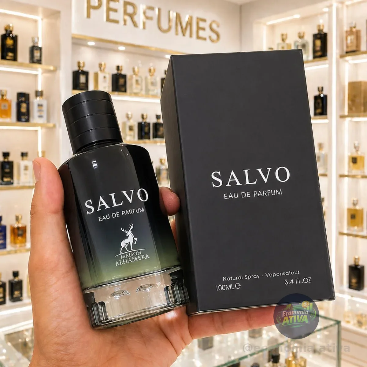 ⚫️ Perfume Masculino Arabe Salvo Eua De Parfum Alhmabra 100ml Original C/ Nf