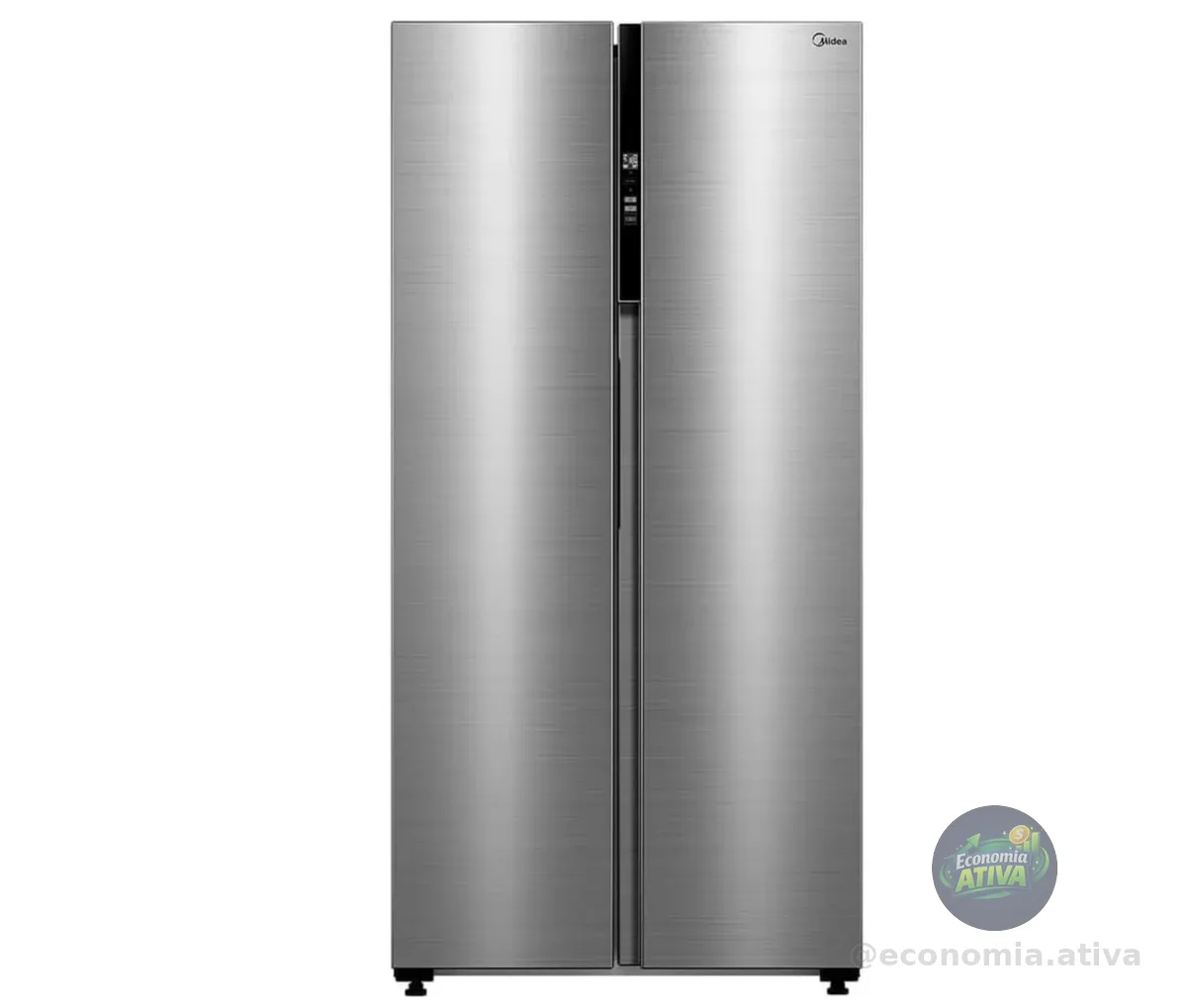 Geladeira Midea Frost Free Side By Side Inox 442L (110V)