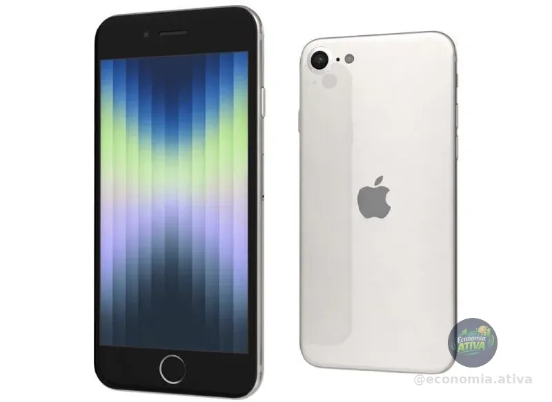 - Apple iPhone SE (3ª geração) 128 GB - Estelar