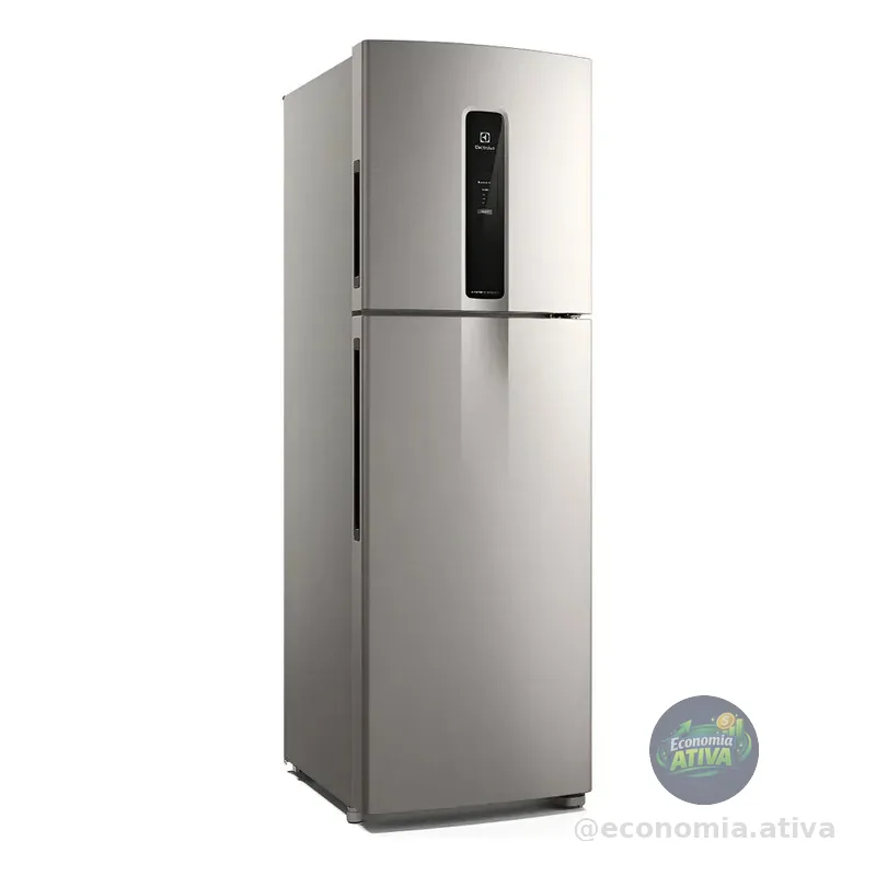 Geladeira Electrolux Frost Free Inverter 410l Efficient Com Autosense Inox Look If46s 127v