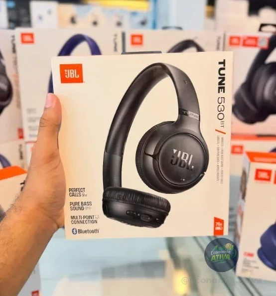 JBL, Fone de Ouvido Bluetooth, Tune 530 BT, Sem Fio, On Ear - Preto