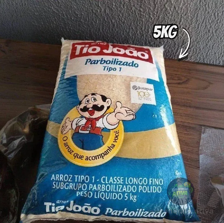 Tio João Arroz Parboilizado - 5Kg