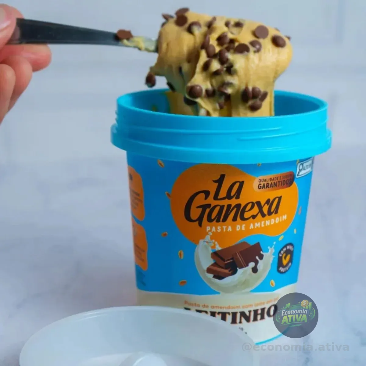 Pasta de Amendoim Leitinho com Whey Protein 1kg La Ganexa