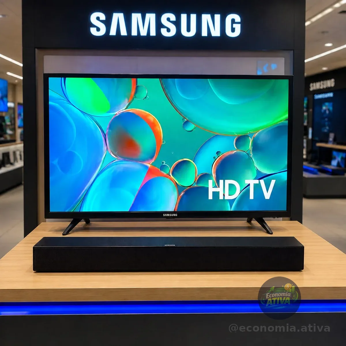 Samsung Combo Smart TV 32" HD H5000F + Soundbar Samsung HW-B400F