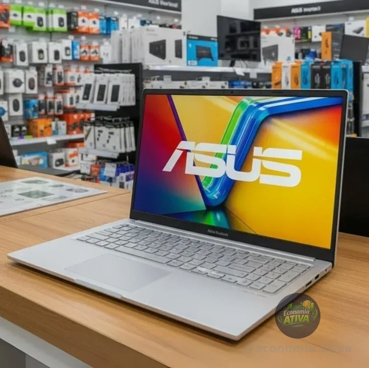 Notebook ASUS Vivobook 15 M1502YA AMD Ryzen 7 5825U 8GB Ram 512GB SSD Linux KeepOS 15,6" FHD Cool Silver - NJ611