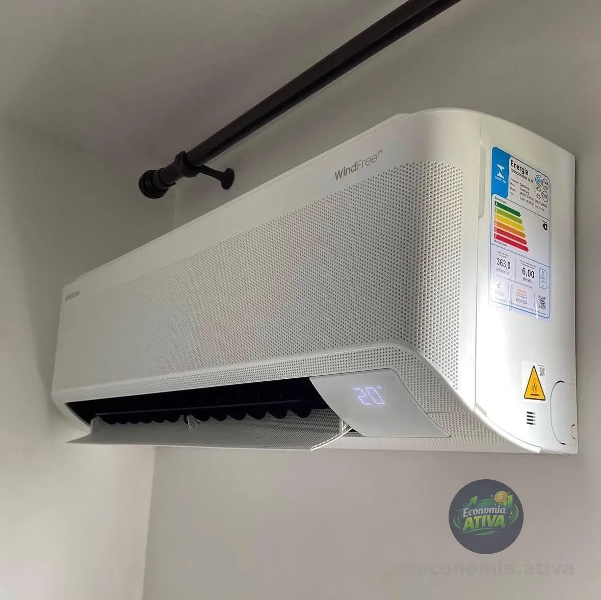 Ar Condicionado Split Hi Wall Samsung WindFree AI Inverter 12.000 Btus Frio 220v R-32