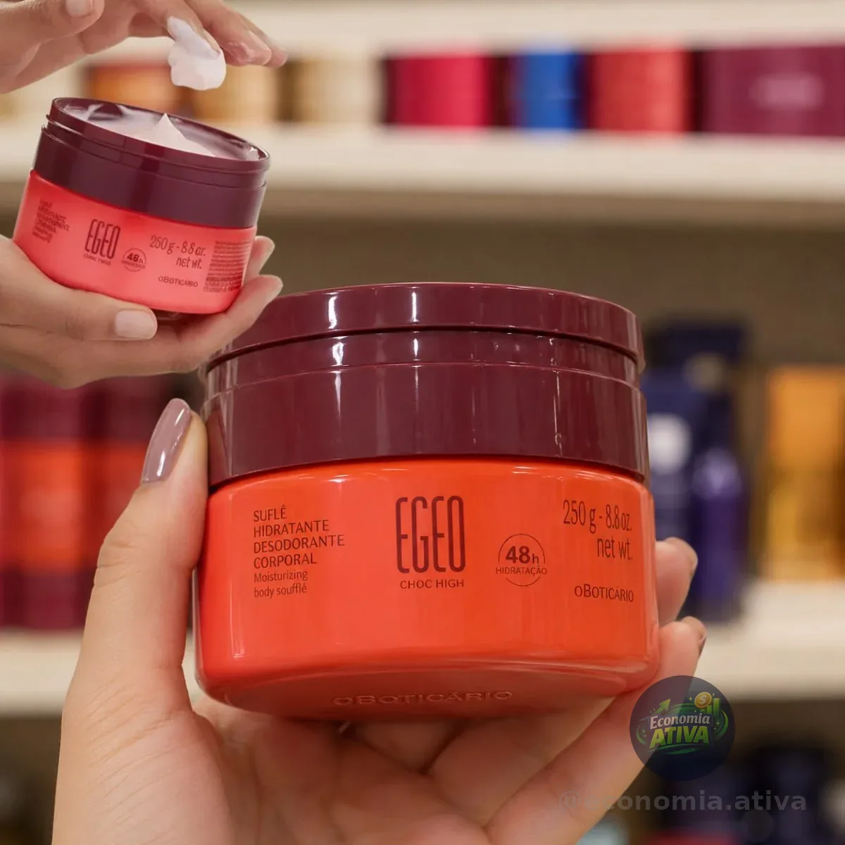 ♥️ O Boticário Egeo Choc High Suflê Corporal 250g