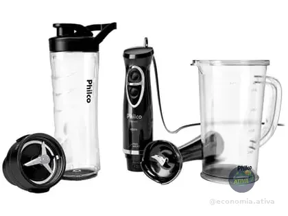Mixer e Blender Philco 400W Preto Pro Maxx PMX40A 2 Velocidades