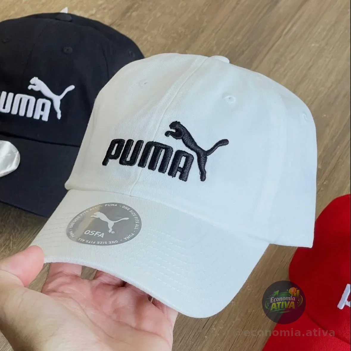 Boné Ess No.1 Logo Baseball Puma - Branco