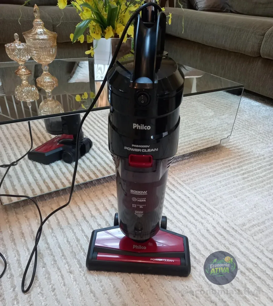 Aspirador Pó Philco Vertical Power Clean 2000W PAS4000V 127V