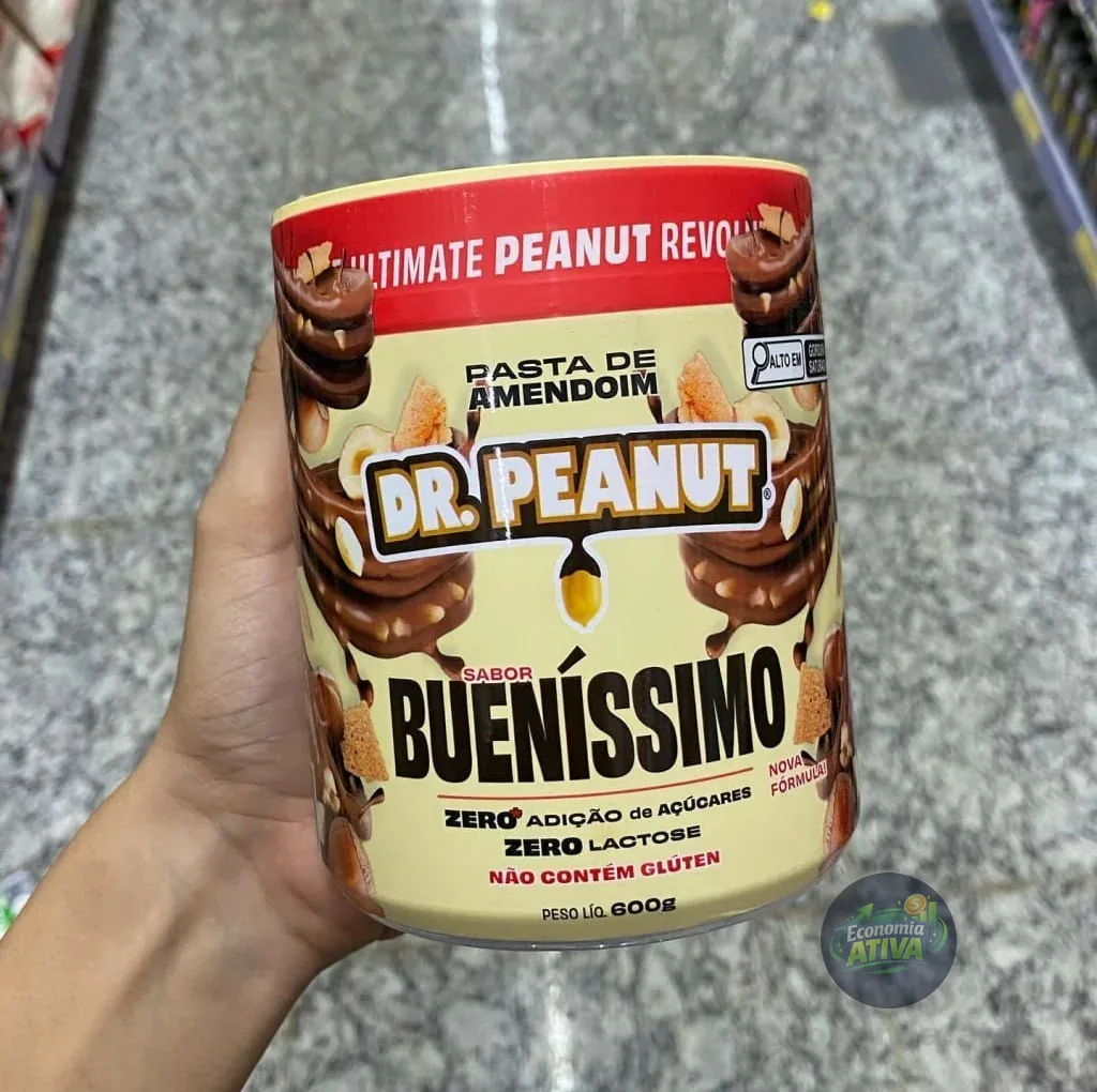 Pasta de Amendoim Dr. Peanut 600g Bueníssimo com Whey Protein