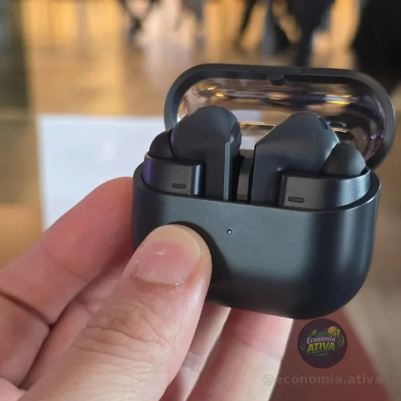 Samsung Galaxy Buds3 FE,Fone de Ouvido,Galaxy AI,Preto