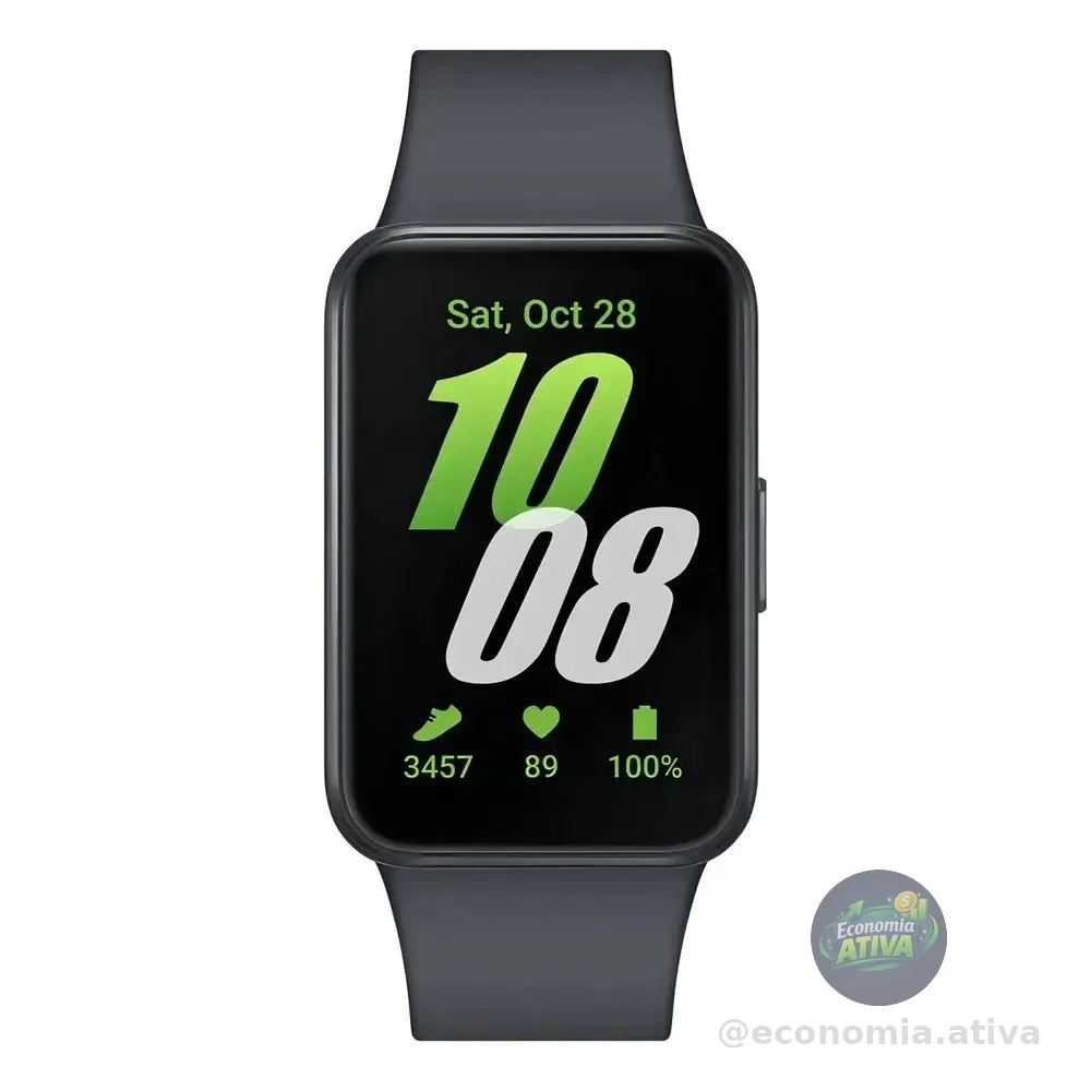 Smartwatch Samsung Galaxy Fit3 Display 1.6 Grafite Liso Grafit