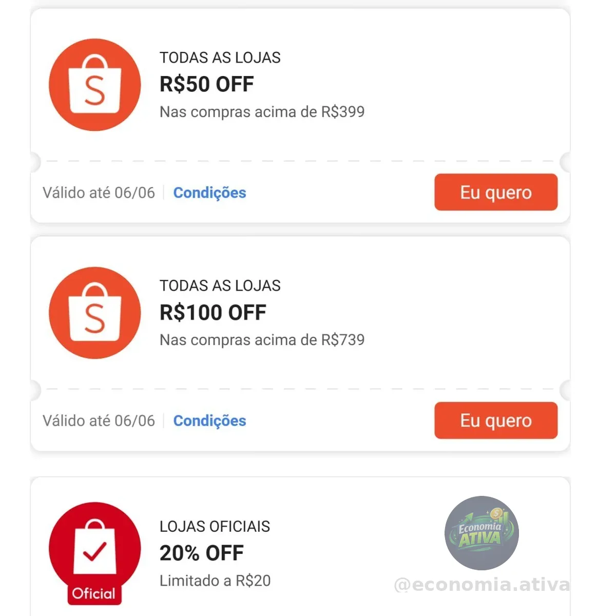 🔥 Novos Cupons Shopee! 6.6 Renovados