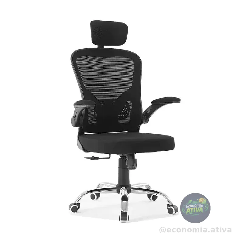 Cadeira Ergonômica de Escritório Giratória Malha Mesh