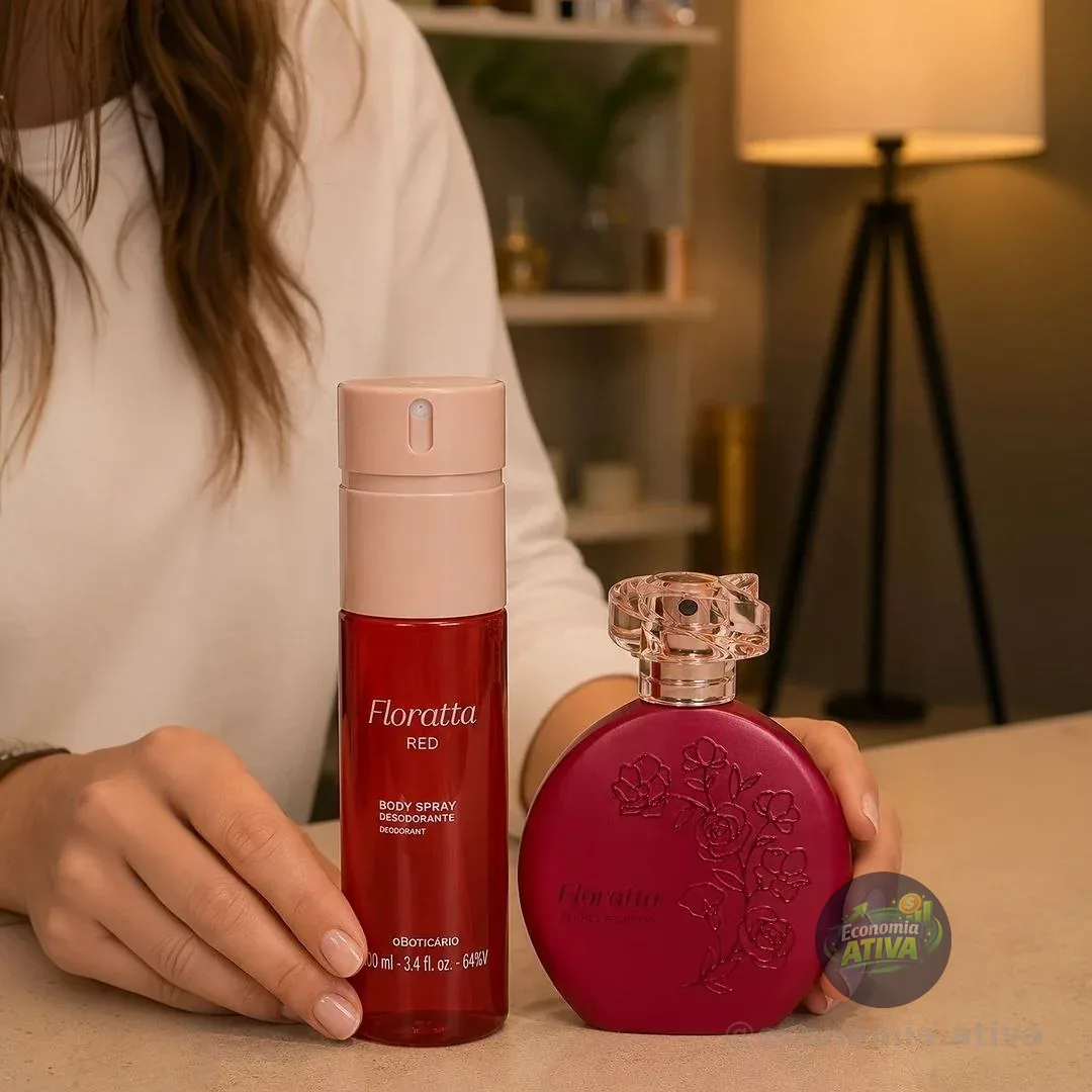 Combo Floratta Flores Secretas 75ml + Red Body Spray Desodor