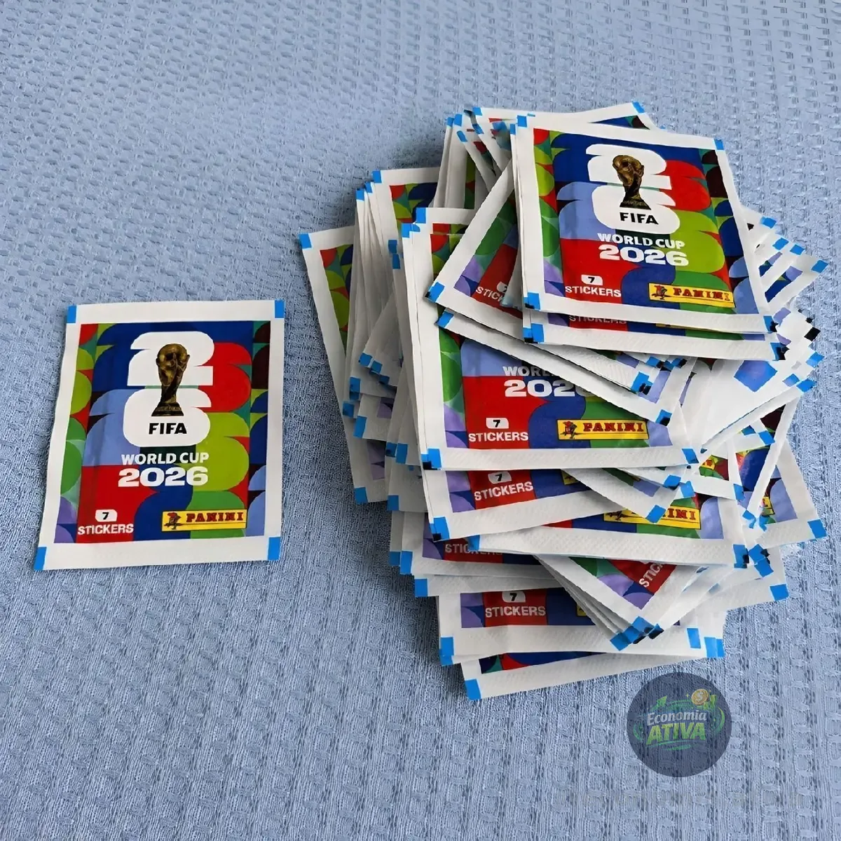 Kit 100 Envelopes de Figurinhas Panini Copa do Mundo 2026 Fifa World Cup Totalizando 700 Figurinhas