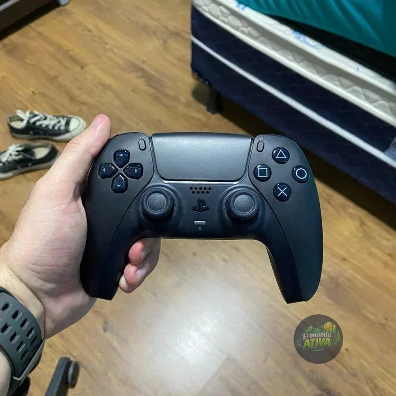 Controle Joystick Sem Fio Sony Playstation 5 Dualsense Midnight Black Preto