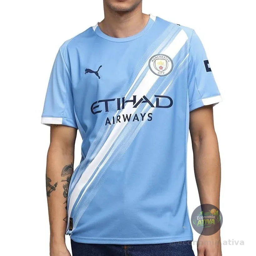 Camisa Manchester City Puma Home 25/26 Masculino