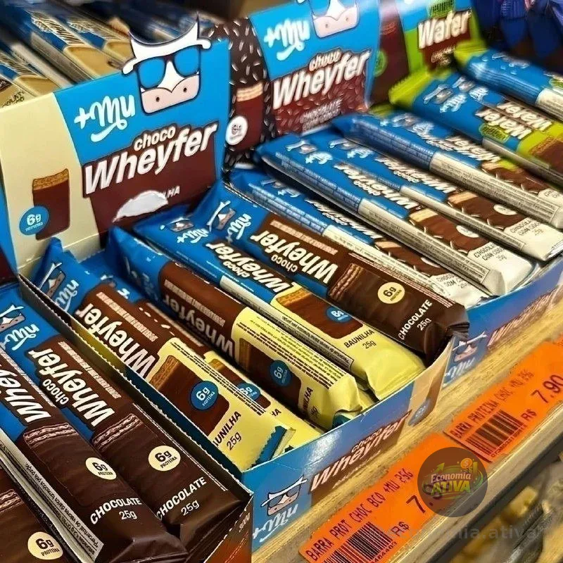 Chocowheyfer Proteico Sabor Baunilha 6g Proteína 12 Unidades 25g +Mu