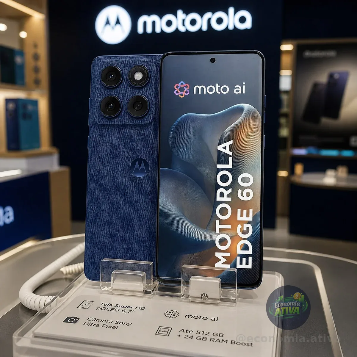 Motorola Edge 60 5G - 512GB 24GB (12GB RAM + 12GB RAM Boost)