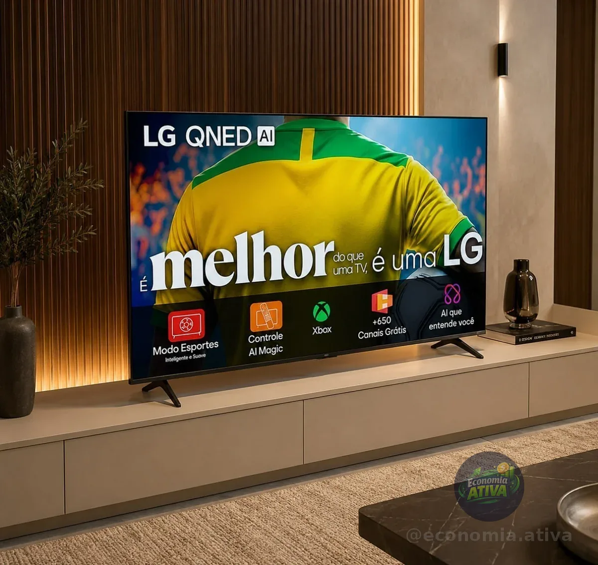 Smart Tv 4k 50" LG Qned73 Ai 7 Gen8 4k Ai Magic Webos 25