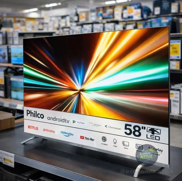 Smart Tv Philco 58 P58vik 4k Uhd Led Roku Dolby Audio Wi-fi Hdr10 110/220v