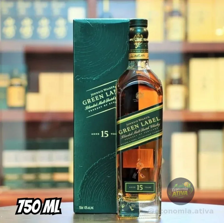 Whisky Johnnie Walker Green Label 750ml