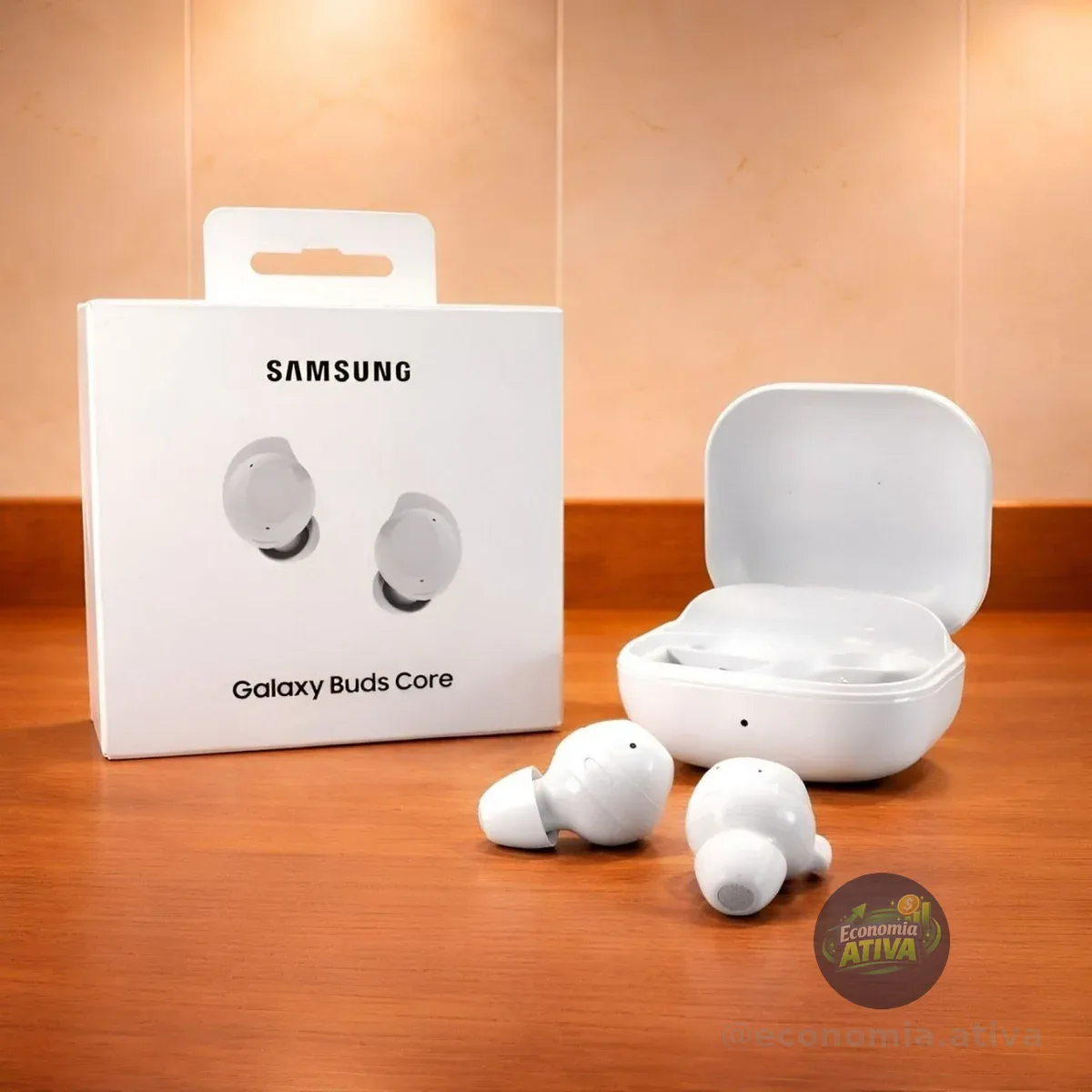 Fone de Ouvido Sem Fio Samsung Galaxy Buds Core Branco