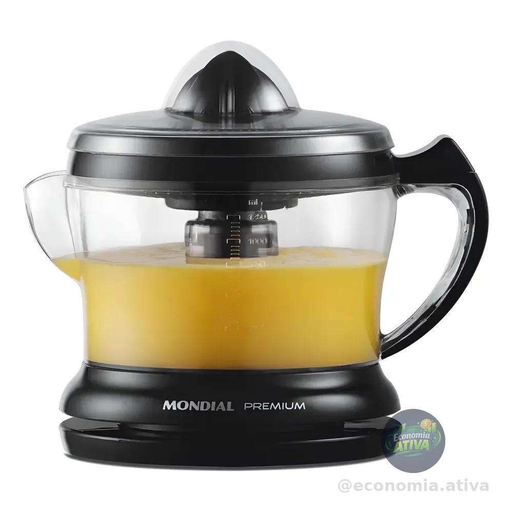 Espremedor Premium Mondial 30w E-02 Preto 127v