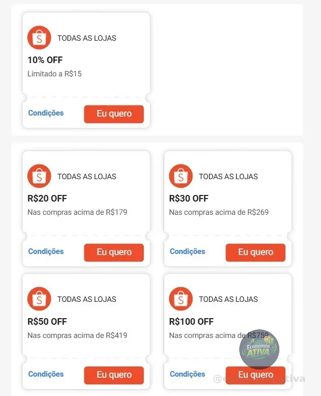 🔥 Cupons Novos na Shopee!!