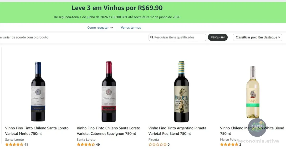 🔥 Oferta Especial de Vinhos na Amazon!