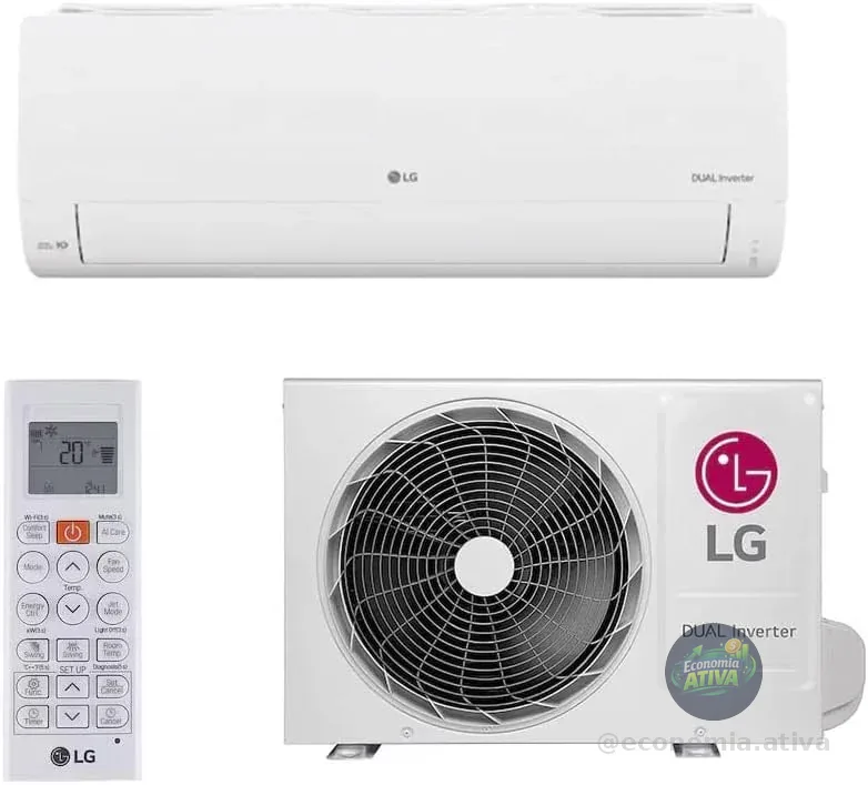 Ar Condicionado Split Dual Inverter LG Compact AI 9000 BTUs Frio 220V S3-Q09AAQAK