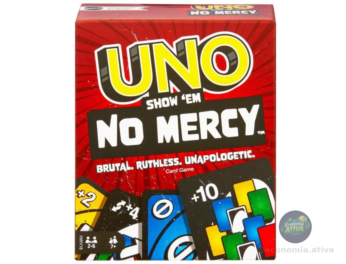 - UNO Jogo de Cartas No Mercy 7 anos