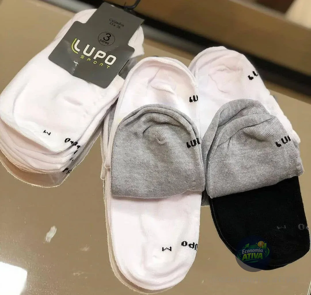 Kit 6 Pares De Meias Lupo Soquete Invisível