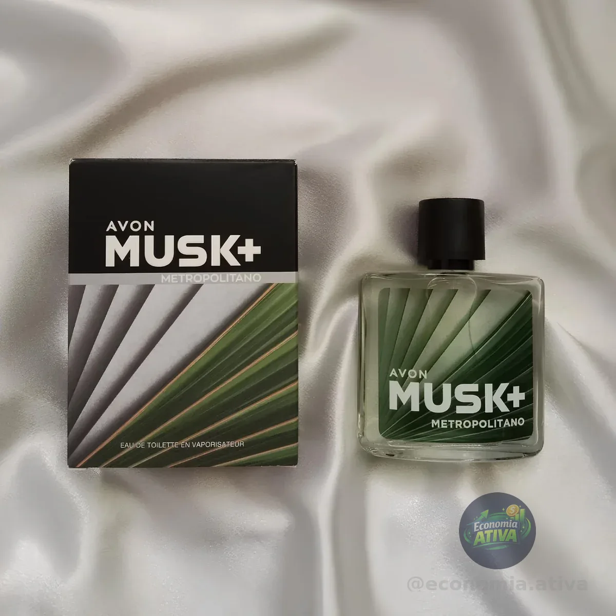 Deo Colônia Avon Musk+ Metropolitano 75ml