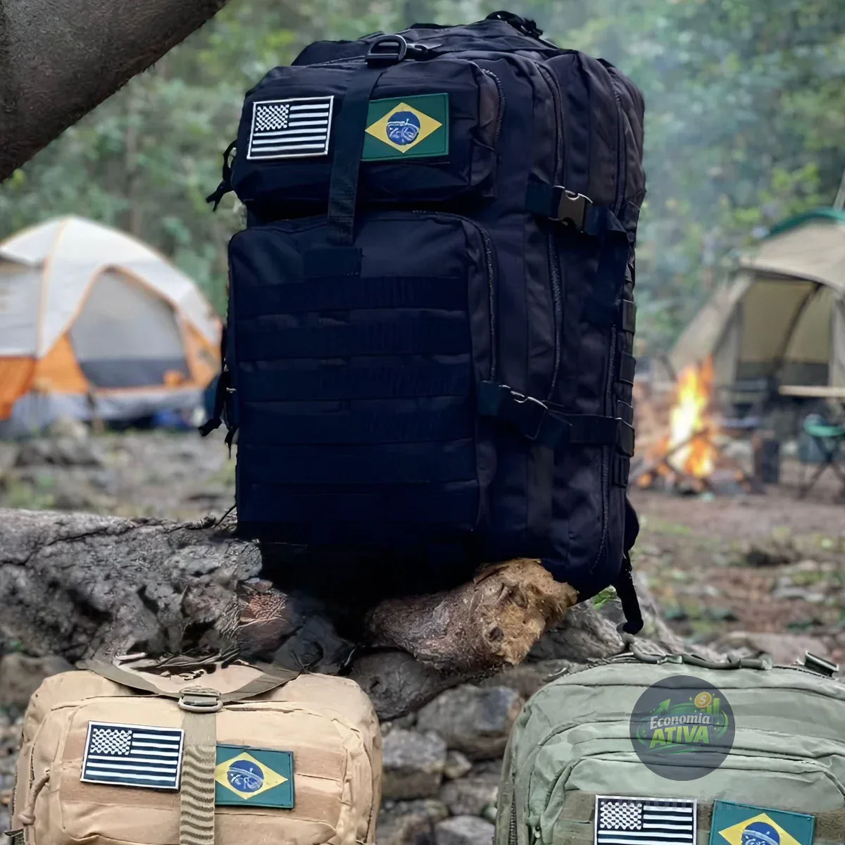 Mochila Tática Impermeável Militar Reforçada Grande 50litros