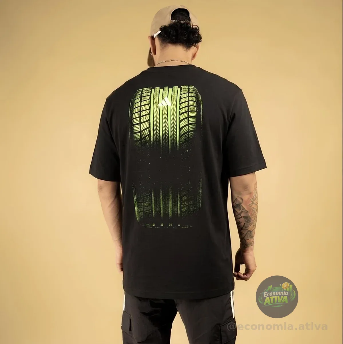 Camiseta Estampada Motorsport Burnout adidas