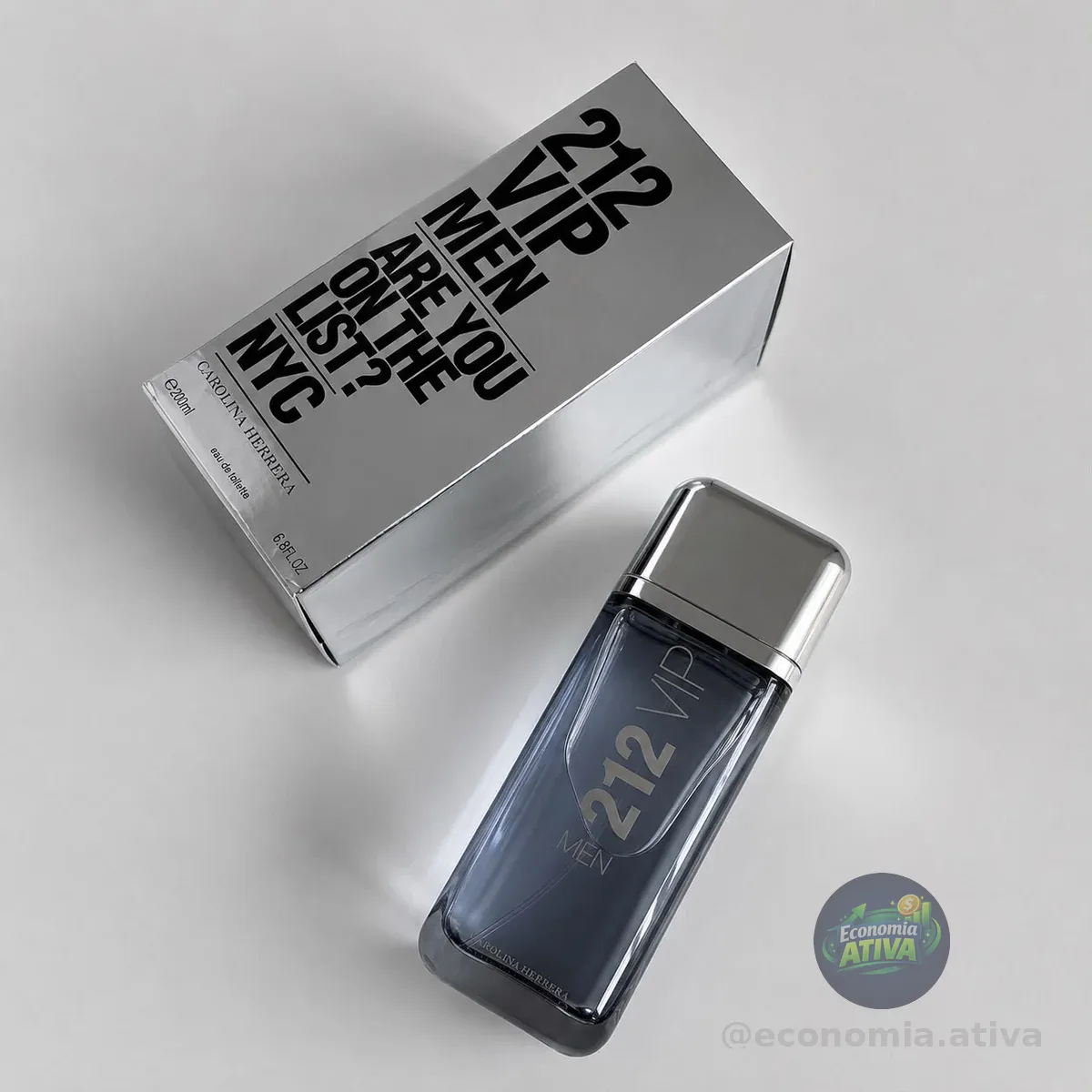 Perfume Carolina Herrera 212 Vip Men Eau De Toilette 200ml Masculino