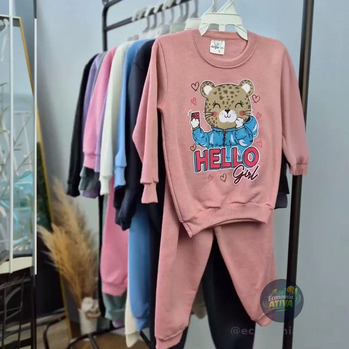 Kit 6 Peças Moletom Menina Infantil Inverno Atacado Barato