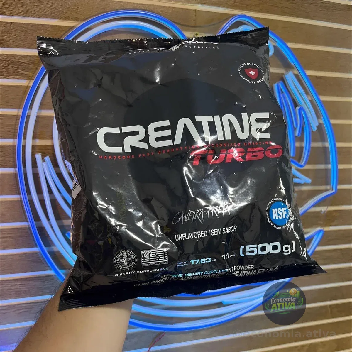 Creatina Turbo Refil 500g Black Skull
