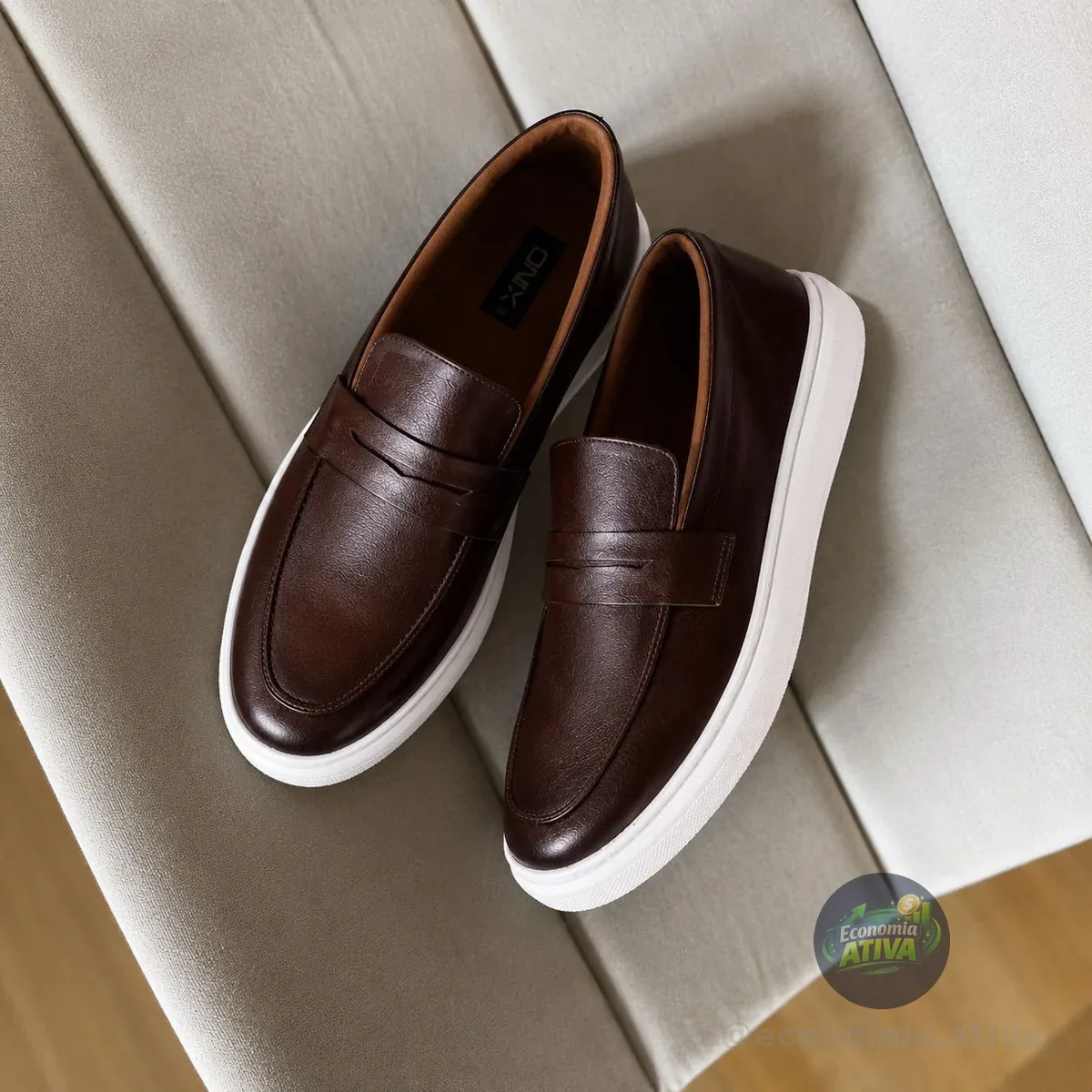 Sapato Loafer Mocassim Couro Comfort Luxo