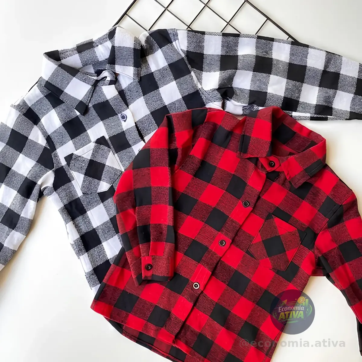 Camisa Xadrez Flanela Blusa Manga Longa