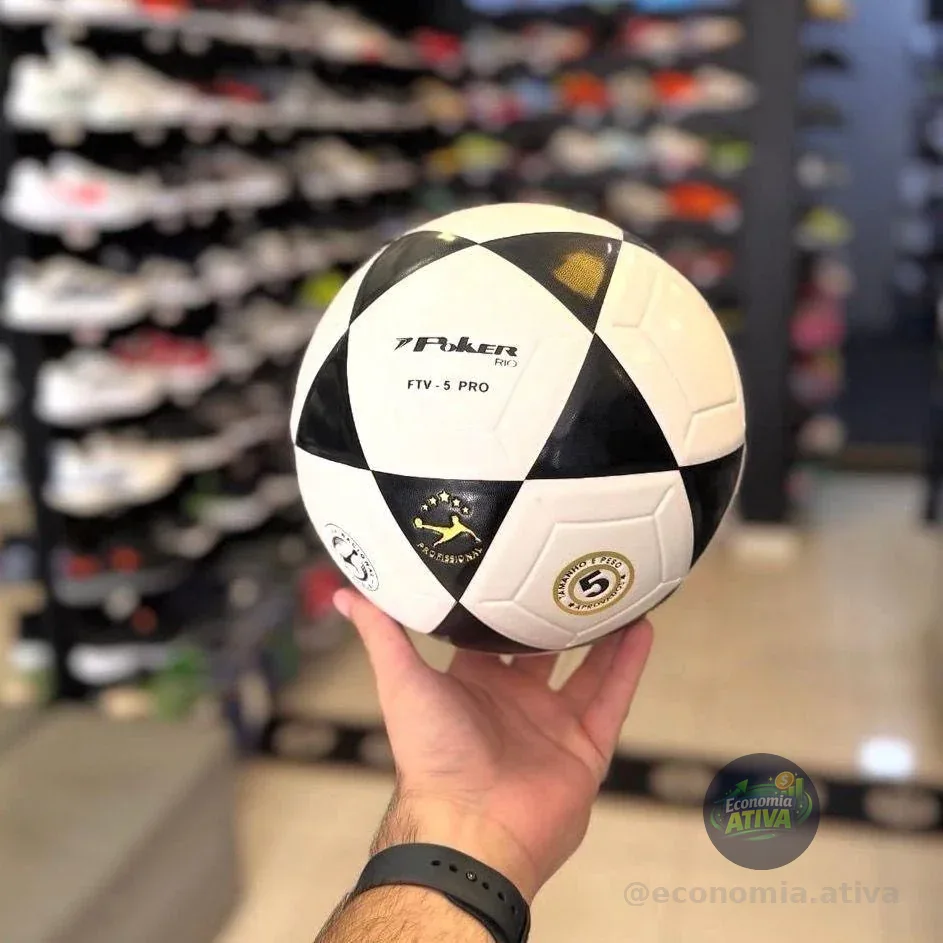 Bola De Futevolei Poker Rio Branco/preto