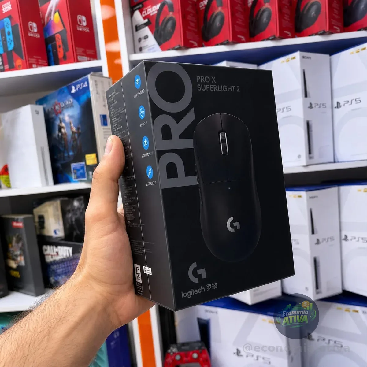 Mouse Gamer Sem Fio Logitech G Pro X Superlight 2