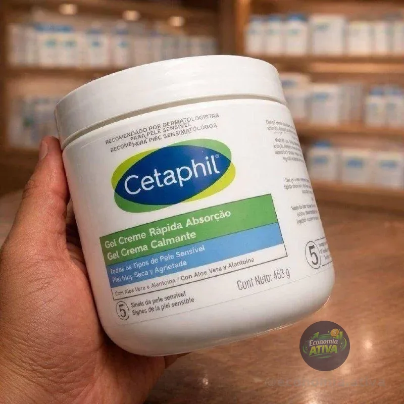 Gel Creme Hidratante Corporal Para Pele Sensível Cetaphil 453g